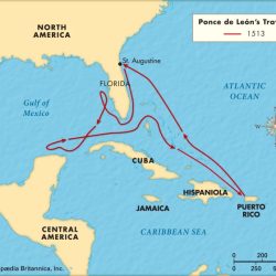 Map of ponce de leon route