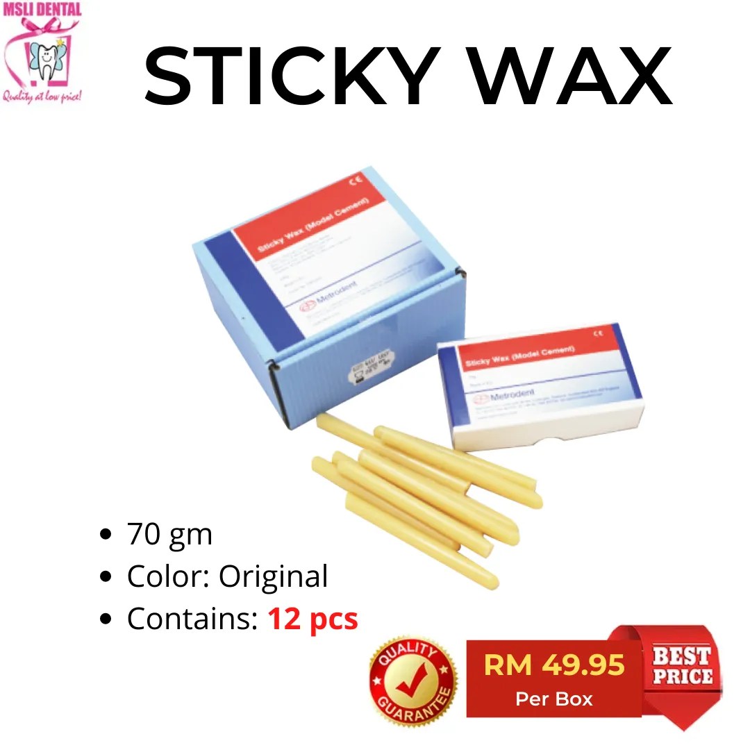 Wax sticky original 70g dental vecodent waxes quick