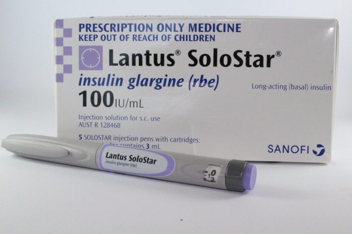 Which statement is correct regarding glargine insulin